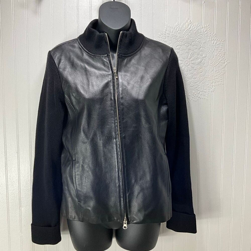 PENDLETON Leather and Merino Wool Jacket